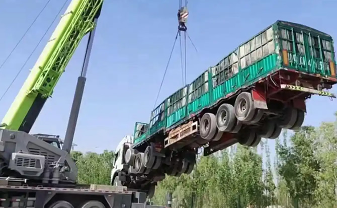 斗门区道路脱困救援案例